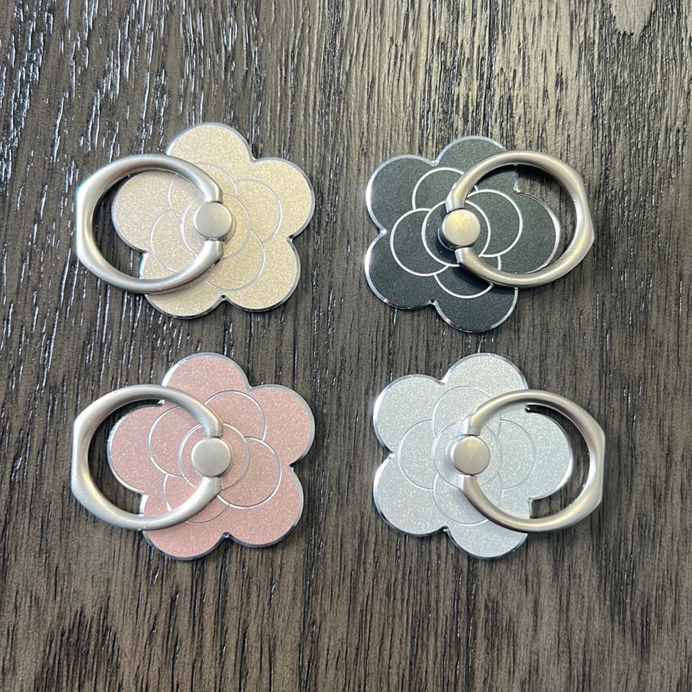 4 Adhesive Phone Holder Rings!